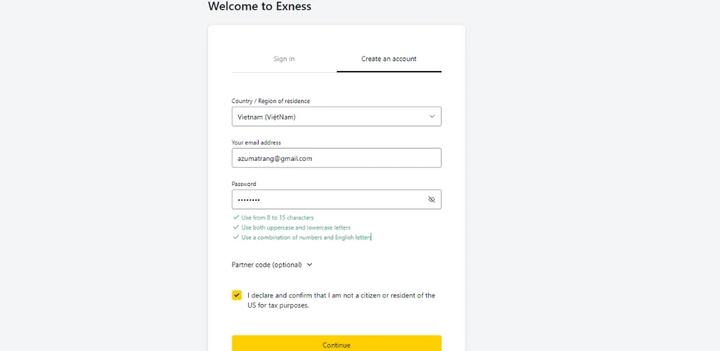In your Exness account,喺你嘅 Exness 帳戶入面，