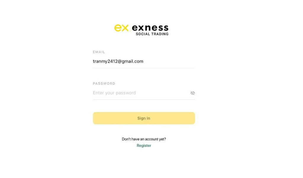 Log in to your Follow Trade account via the app透過應用程式登入你嘅 Follow Trade 帳戶