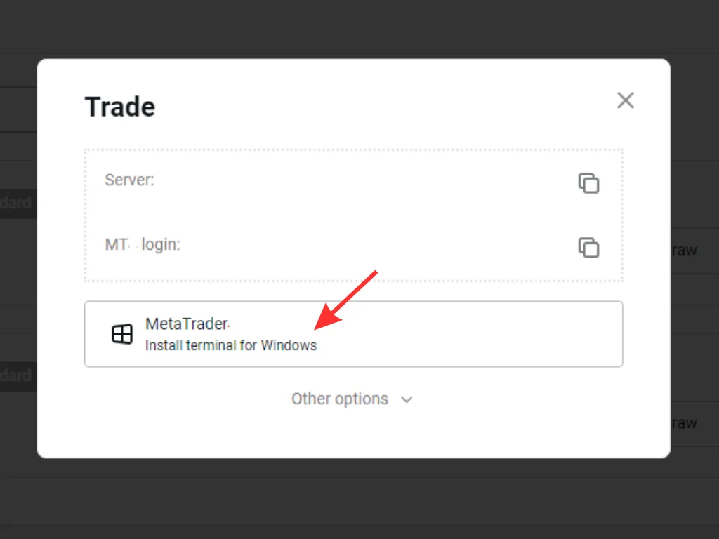 Go to MT4 or 5 to trade去 MT4或者5度交易