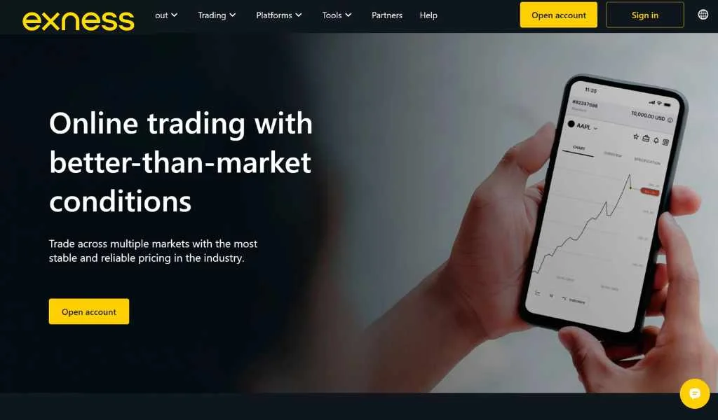 Instructions for accessing Exness Terminal存取 Exness 終端嘅指示