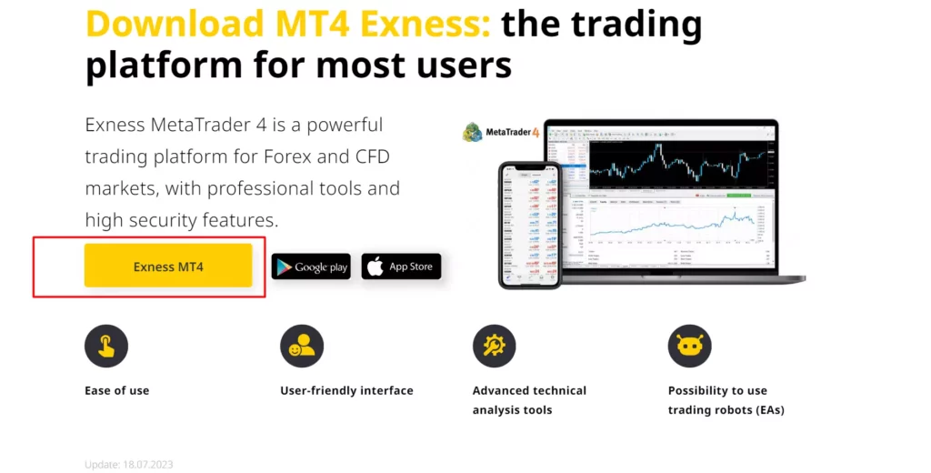 Download MT4 Exness Desktop下載 MT4 Exness 桌面版