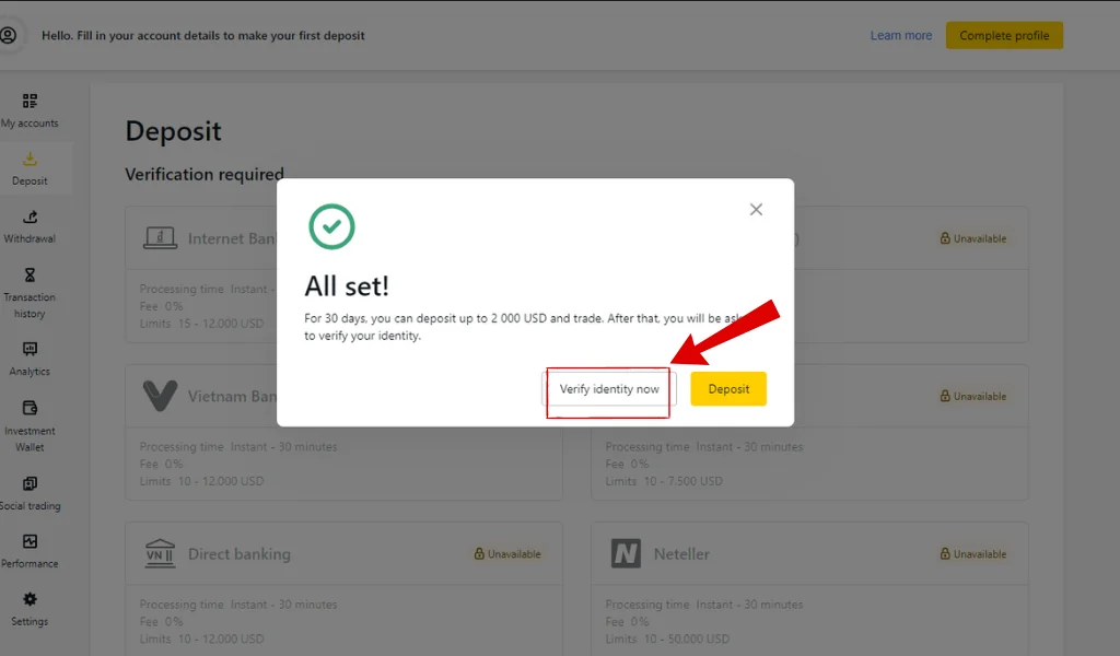 Verify your account to access all tools驗證你嘅帳戶嚟存取所有工具