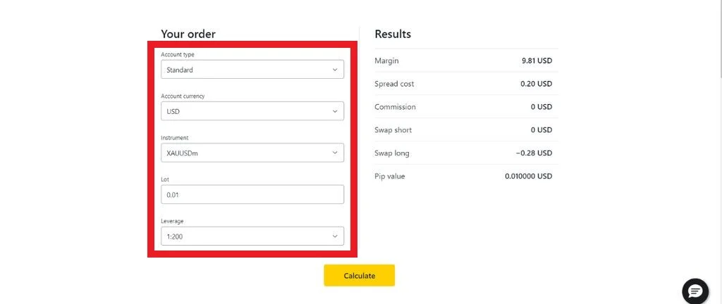 The financial calculator tool helps you automatically calculate trading order information.財務計算機工具可以幫你自動計算交易訂單資料。
