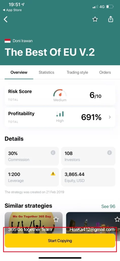 Through Exness's Quick Copy Trading透過 Exness 嘅快速副本交易