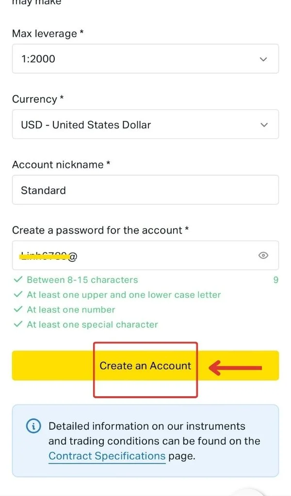 Create a new Exness account建立一個新嘅 Exness 帳戶