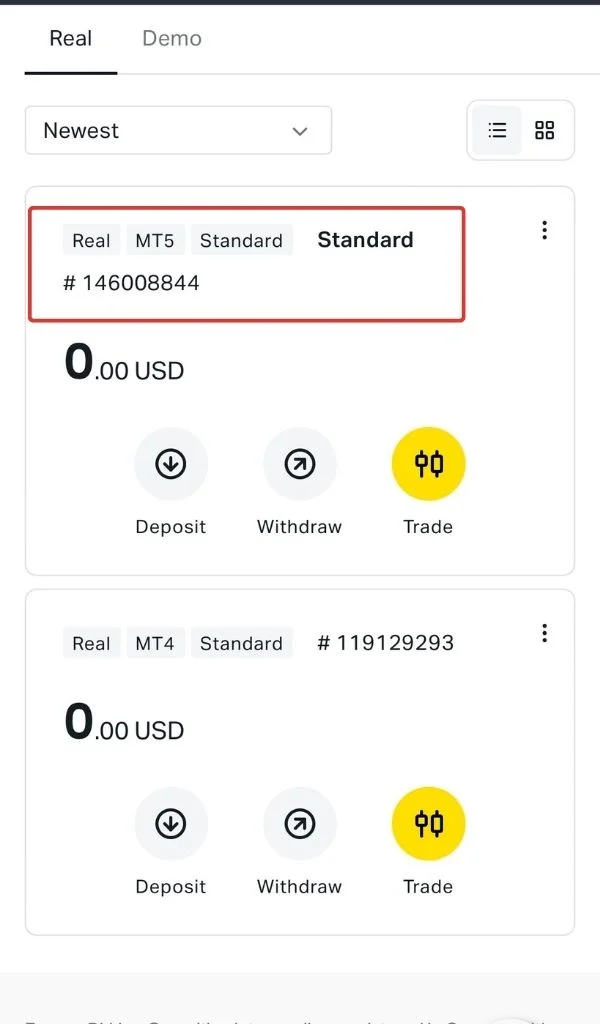 Account is the creation of an Exness account帳戶係建立一個 Exness 帳戶