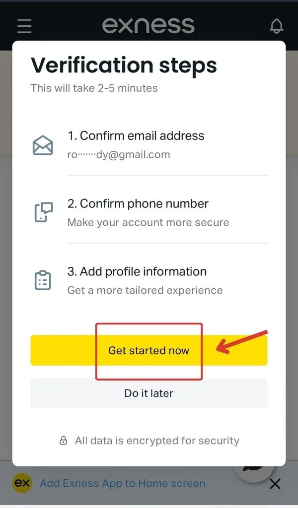 Select to start verification immediately揀嚟即刻開始驗證