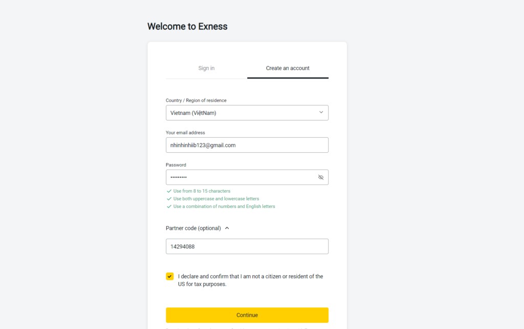 Enter the referral code輸入推薦碼