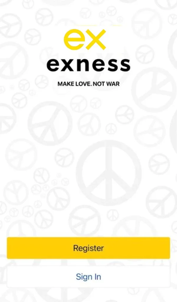 Open the Exness App and log in打開 Exness 應用程式並登入