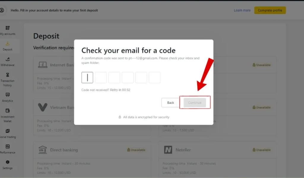 Email Verification for Exness電郵驗證 Exness