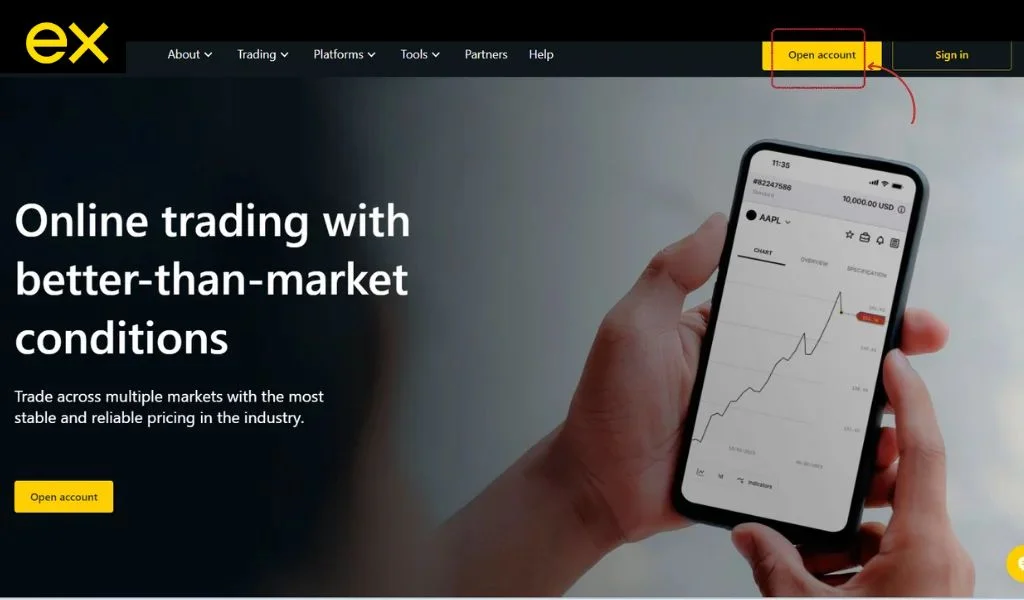 Visit the Exness main website去 Exness 主網站