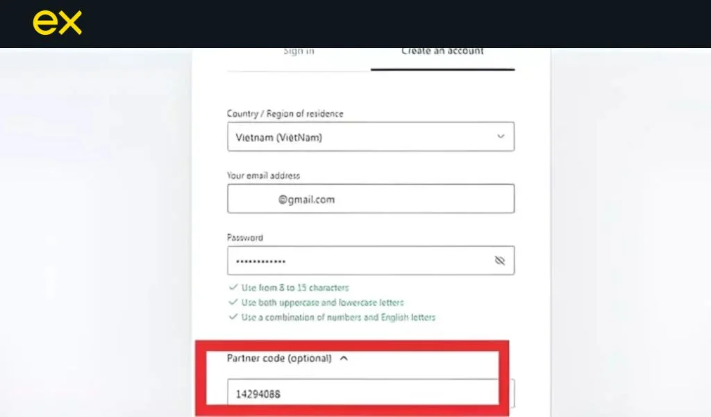 Register an account  註冊個帳戶