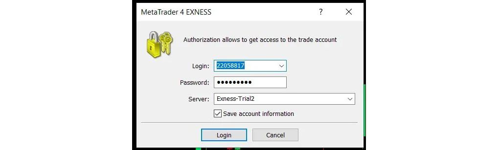 Exness MT4 login Exness MT4登入