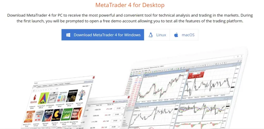 Exness MetaTrader 4 download instructions.Exness MetaTrader 4下載指示。