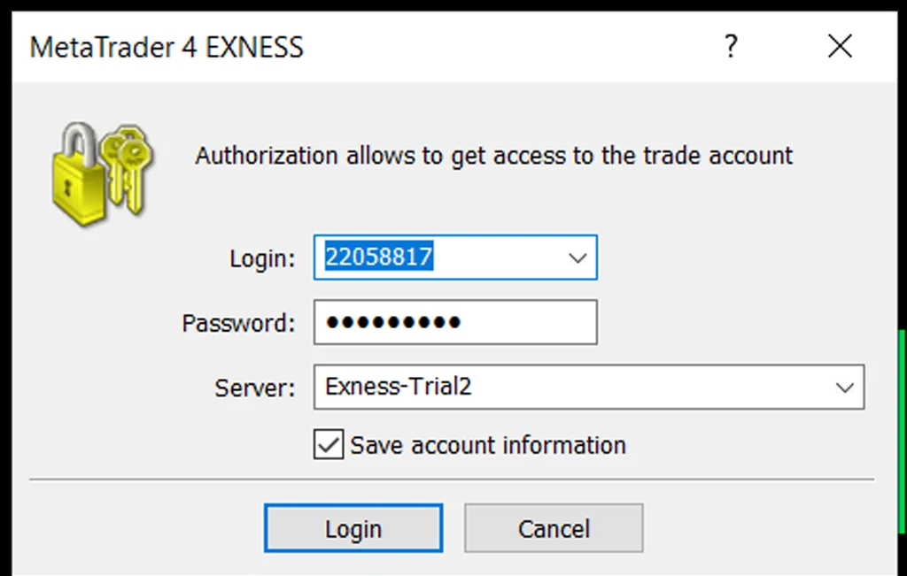Open an Exness MT4 account開個 Exness MT4帳戶