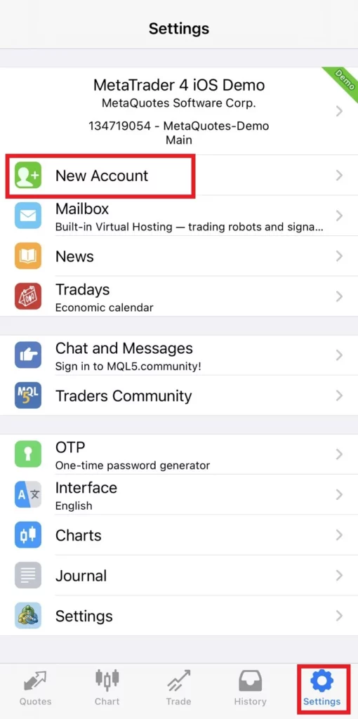 Log in to your Exness account on MT4喺 MT4上面登入你嘅 Exness 帳戶