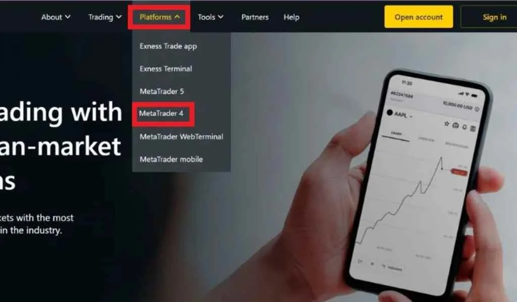 Download Exness MT4 to your computer下載 Exness MT4去你部電腦