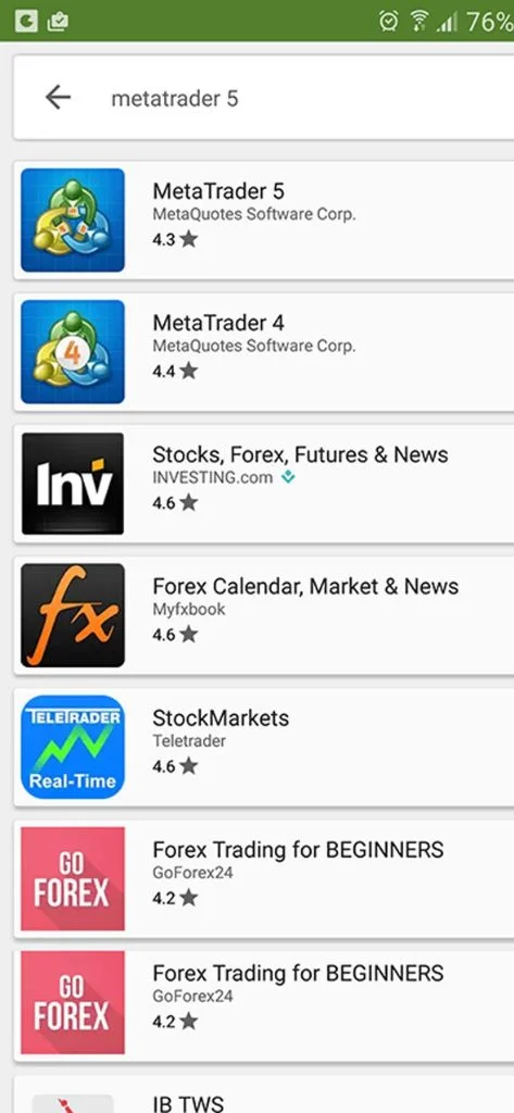 Search for MT5 搵 MT5