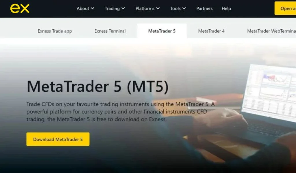 It allows you to install MT5 Exness on your device.佢畀你喺你部裝置上面安裝 MT5 Exness 。