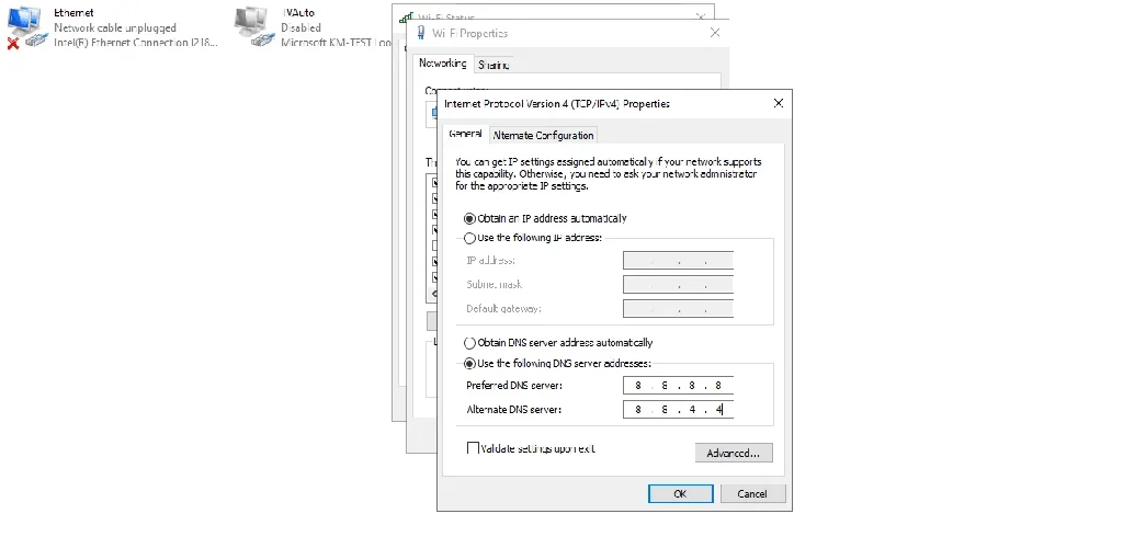 Change the DNS to fix the error改 DNS 嚟修正錯誤