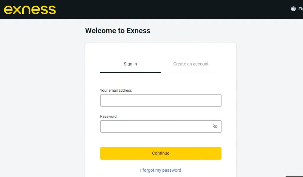 Instructions on how to create an Exness account點樣建立 Exness 帳戶嘅指示