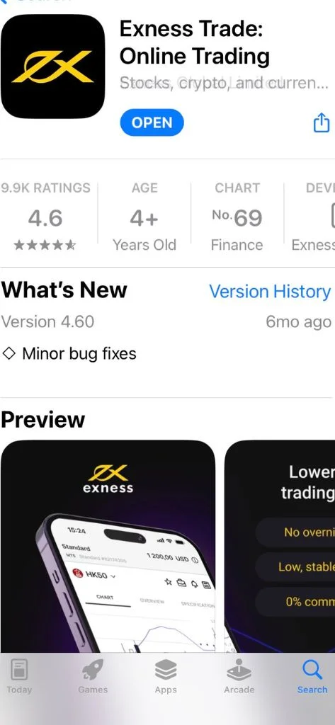 Download and install Exness Trade下載同安裝 Exness Trade