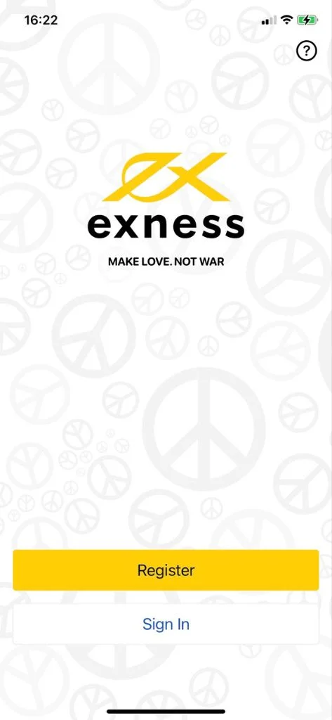 Open the Exness Trade app and log in打開 Exness Trade 應用程式,然後登入