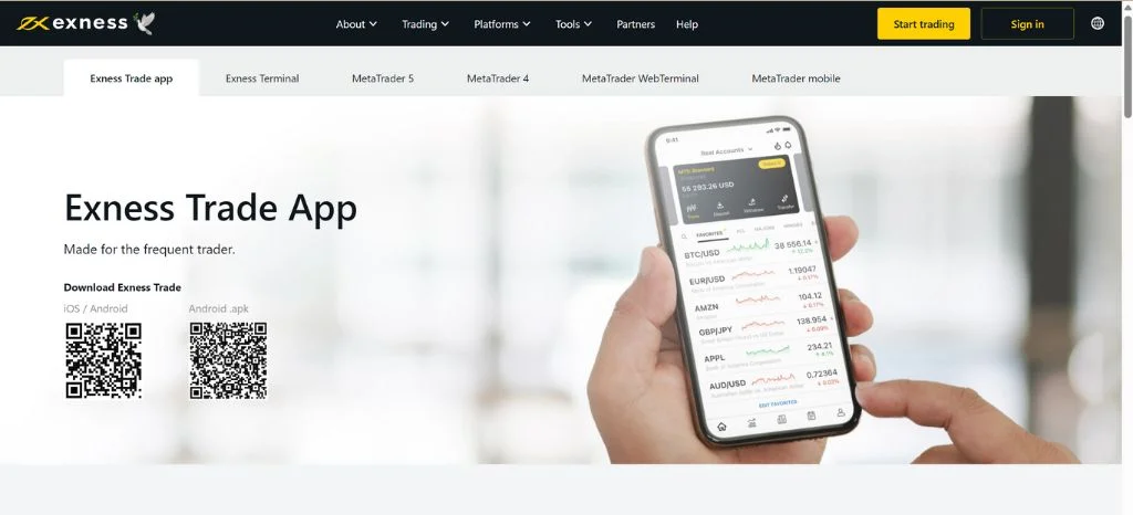 Visit the Exness website去 Exness 網站