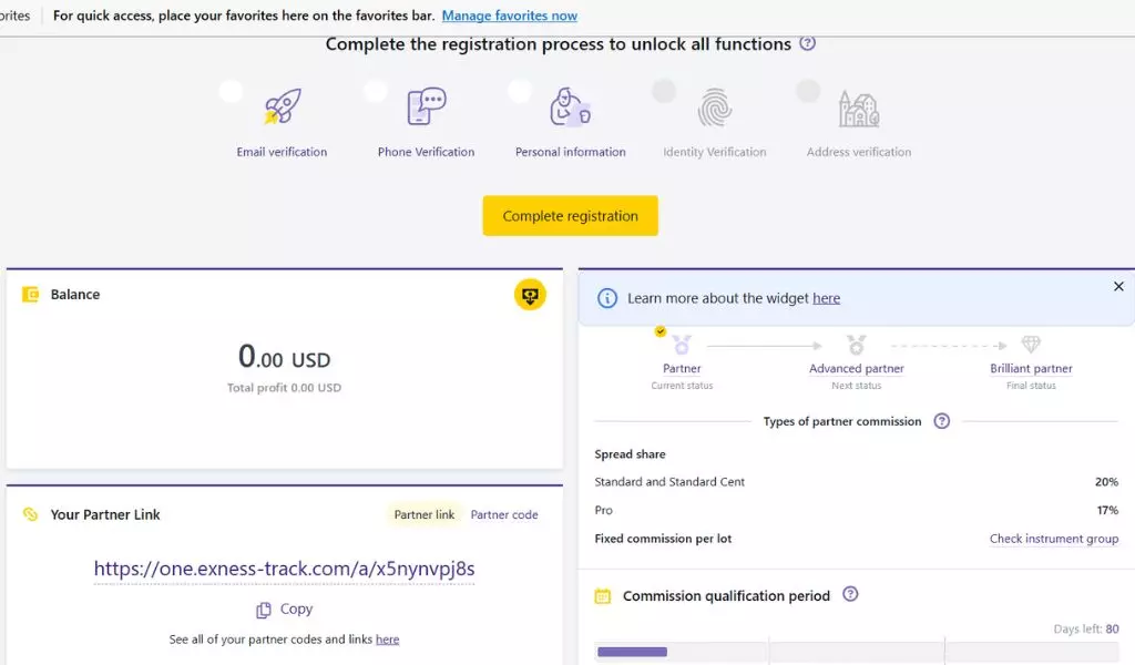 Copy the provided partner link for sharing複製提供嘅合作夥伴連結嚟分享