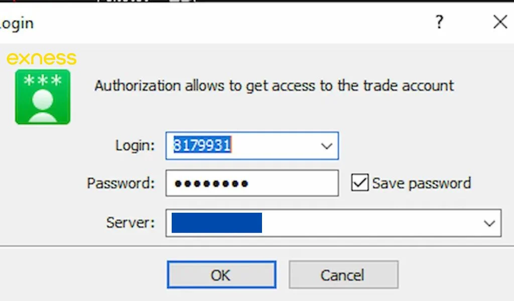 Log in to your Exness MT5 account登入你嘅 Exness MT5帳戶