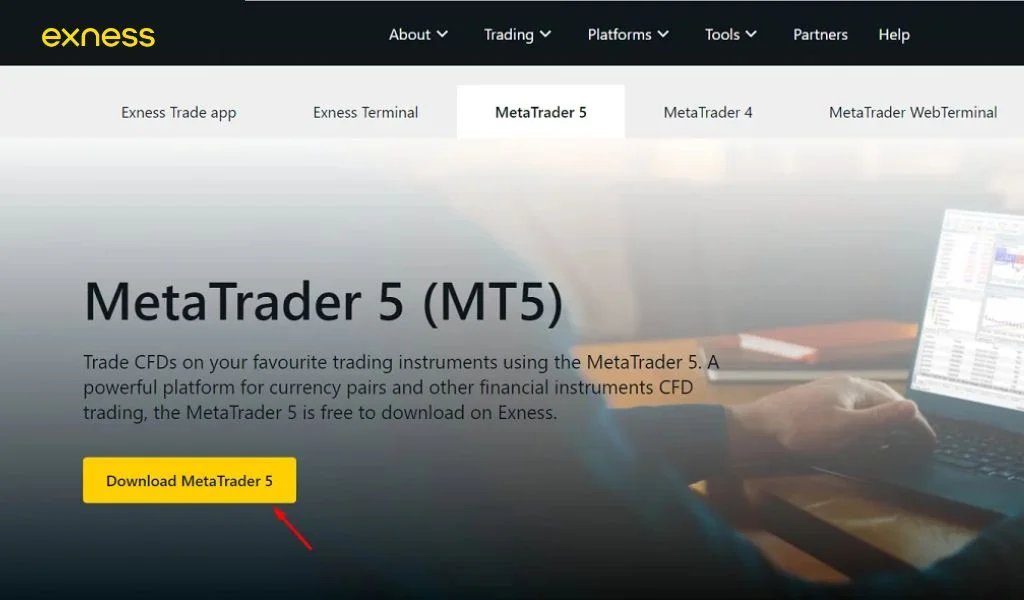 Download the MT5 platform to your computer將 MT5平台下載去你部電腦