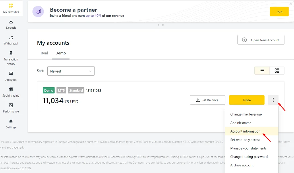 After downloading MT5 from Exness, you will learn how to connect MT5 to Exness.喺 Exness 下載完 MT5之後,你會學到點樣將 MT5連接去 Exness 。