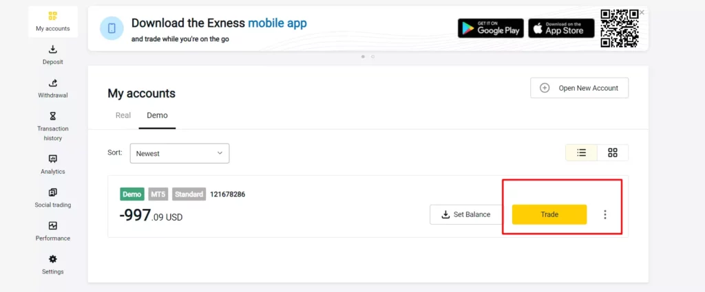 Step 4: Start trading第四步:開始交易