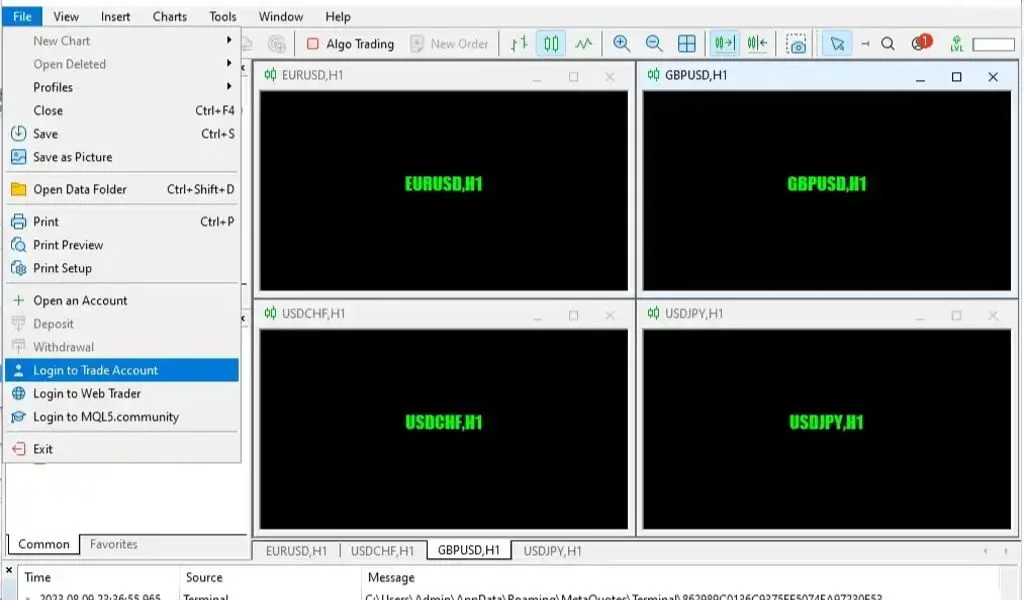 Login MetaTrader5 Exness登入元交易員5 Exness