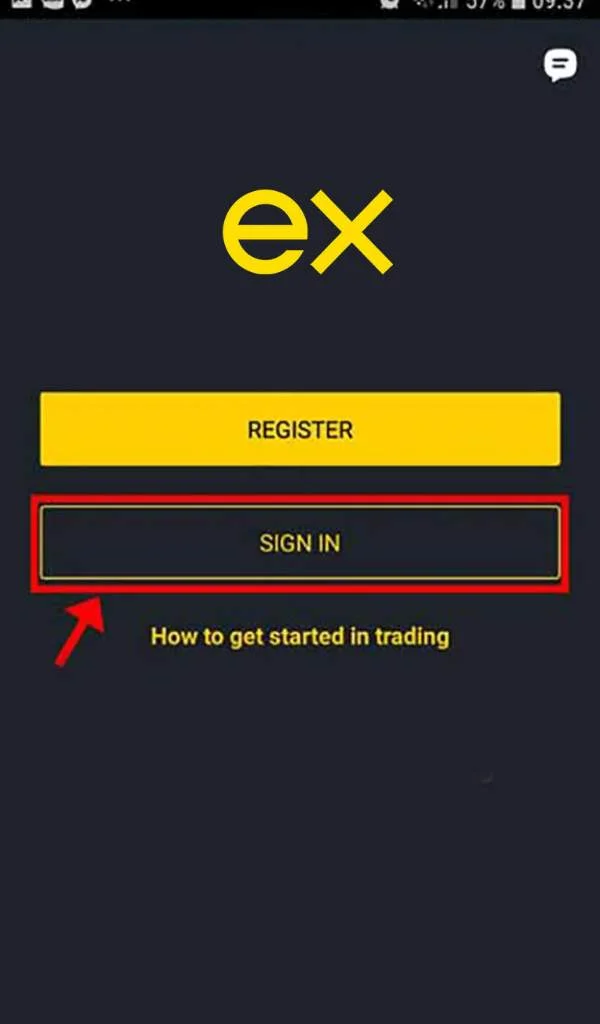 Select Login to Exness揀登入 Exness