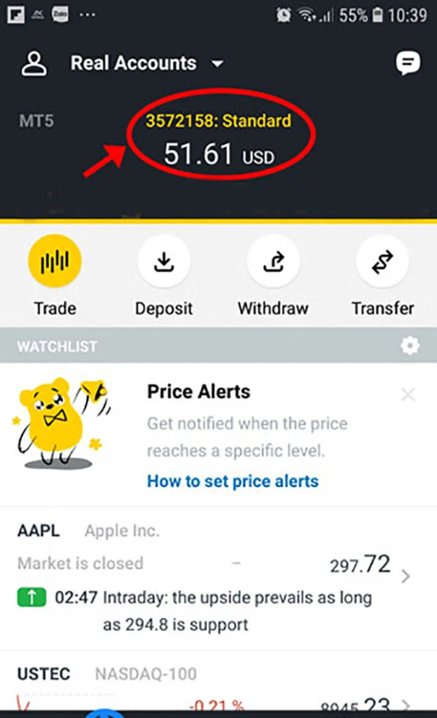 You should choose the currency you want to trade你應該揀你想交易嘅貨幣