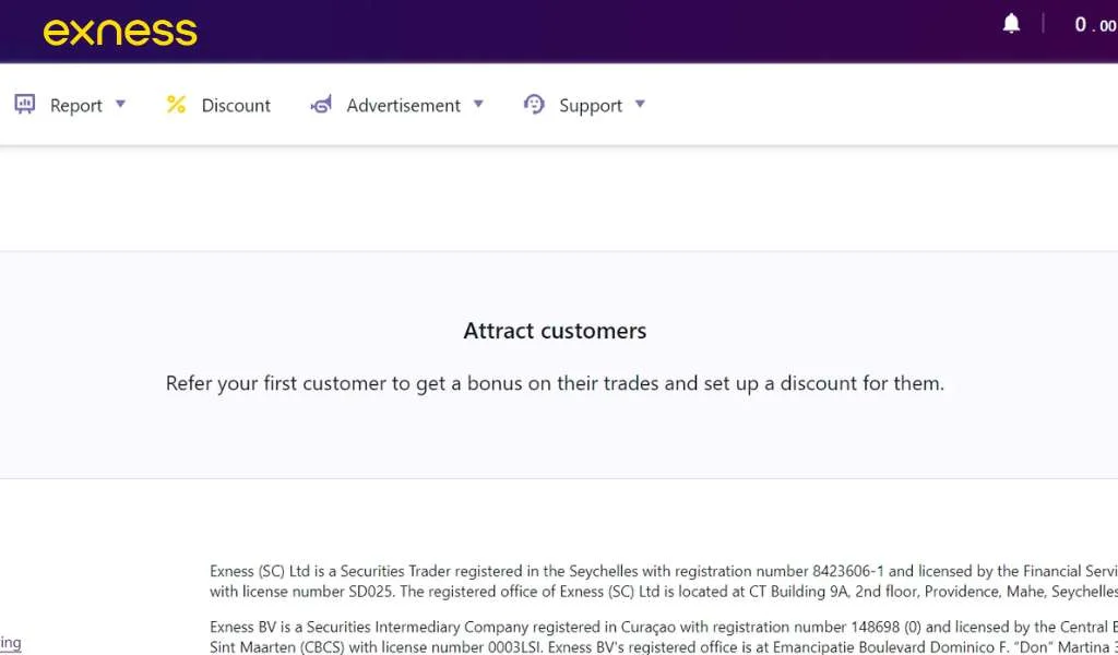 Exness Affiliate Program DiscountsExness 聯盟計劃折扣