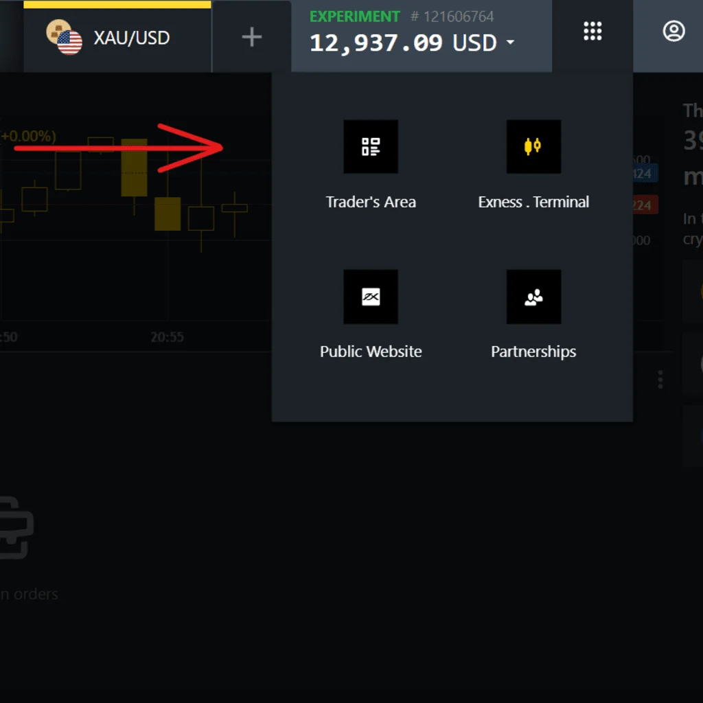 Exness Trading Floor Personal AreaExness 交易樓層個人區域