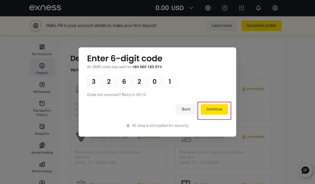 Enter your phone number輸入你嘅電話號碼
