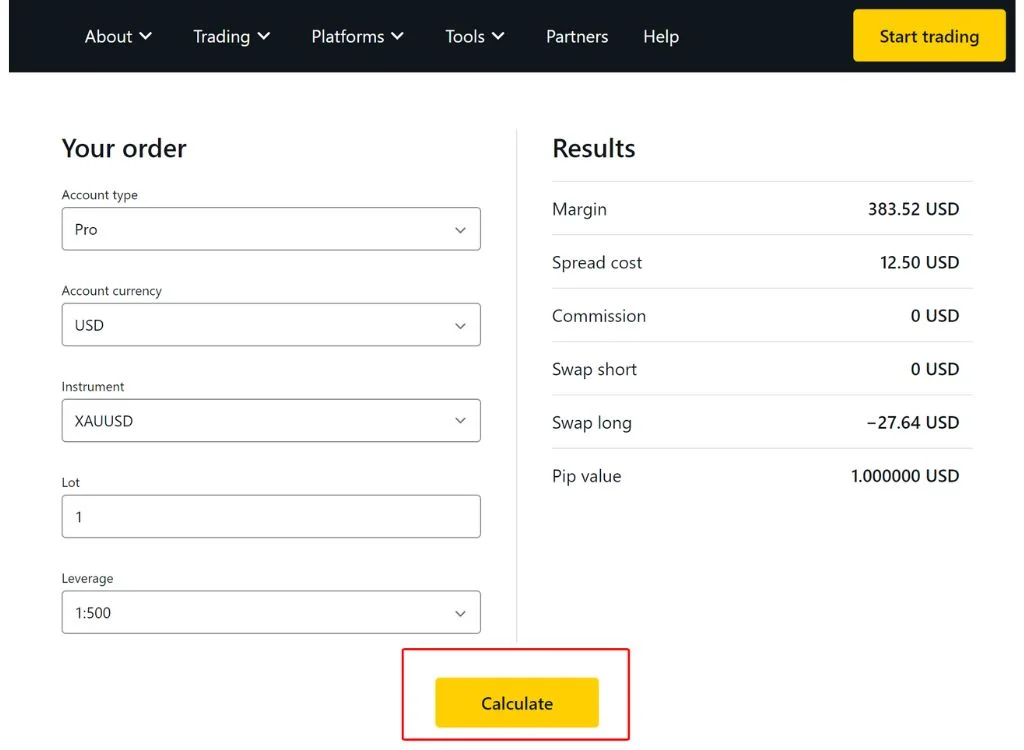 Exness Pip Calculator User GuideExness Pip 計算器使用指南