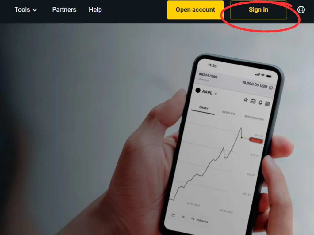 Log in to your Exness account登入你嘅 Exness 帳戶