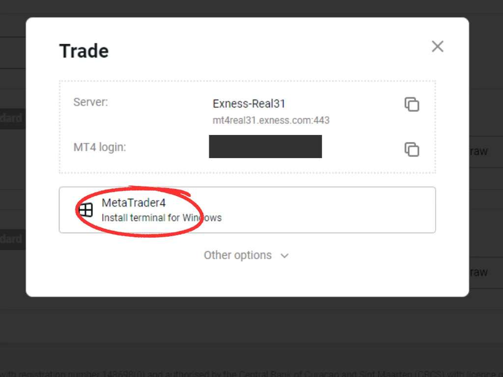 Choose MT4 platform: web or download application揀 MT4平台:網絡或者下載應用程式